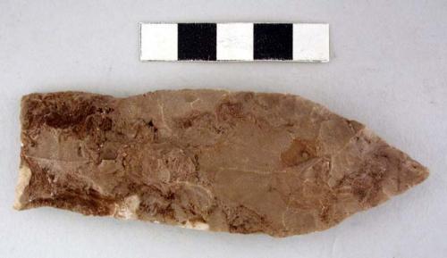 Chipped stone biface blade