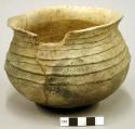 Jeddito corrugated pottery jar