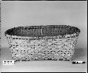 Hulling basket. From the collection of M.R. Harrington. Plain plaited walls.