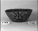 Mush or cooking bowl. From unknown collection. Coiled, interlocking stitches, two-rod stacked (variable).