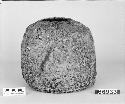 Pitch-covered water vessel, from a cave in Moapa, Nevada. Gift of L.H. Farrow, through G. Nicholson.