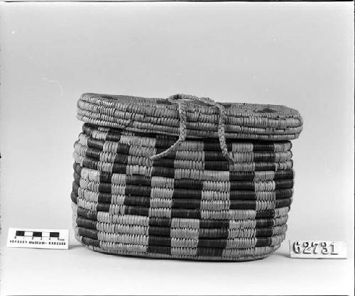 Basket, gift of L.H. Farlow.