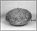 Coiled basket tray, from the collection of Captain J. Adams.