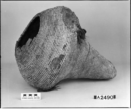 Water-carrying basket; collected by the Guernsey and Fuller Expedition to Marsh Pass, 1915.