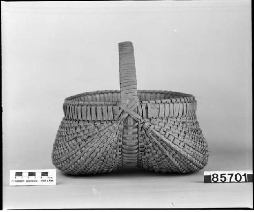 Basket, from the Virginia Mountains, probably "white man's make." A gift of L. Jones.