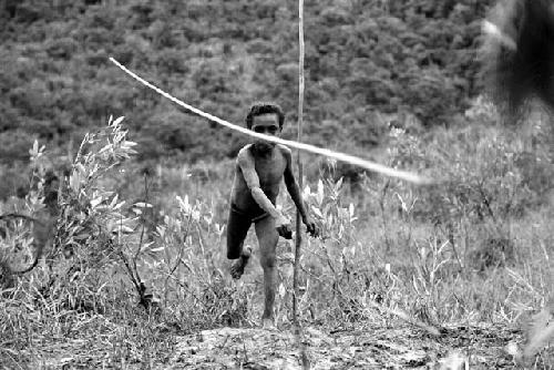 Samuel Putnam negatives, New Guinea; Tukom playing sikoko wasin