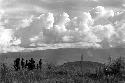 Samuel Putnam negatives, New Guinea; women dancing on Liberek; Siobara in bkgd; high beautiful clouds