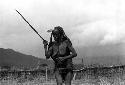 Samuel Putnam negatives, New Guinea; an old woman runs; dancing Etai