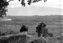 Samuel Putnam negatives, New Guinea; on the Anelerak; women walking up towards their sili