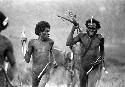 Samuel Putnam negatives, New Guinea; men running