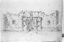 Drawing of the Church of the Alamo