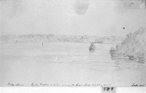 Drawing of Lake Pepin