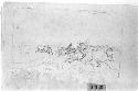 Drawing of a buffalo hunt