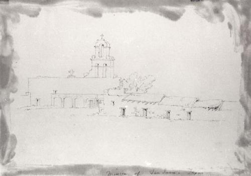 Drawing: "Mission of San Juan, Texas"