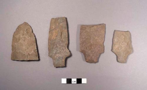 Stone points, large, broken