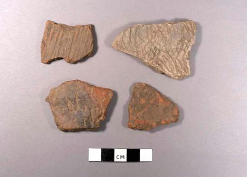 Fragments of pottery