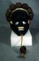 Kasangu mask - wood mask with woven split cane headdress