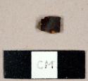 Black lead glazed refined redware sherd