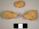 Refined red earthenware sherds, possibly soft brick fragments