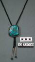 Large turquoise nugget bolo tie