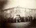 World's Columbian Exposition of 1893 - Group in front of wood structure