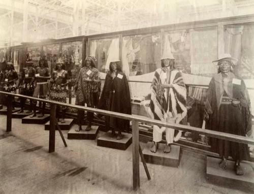 World's Columbian Exposition of 1893: models of Indians in native dress