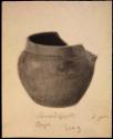 Drawing of clay pot