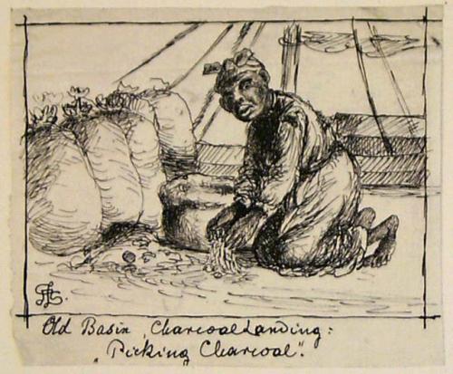 "Old Basin: Charcoal Landing."