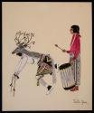 Untitled. Deer dancer and drummer.