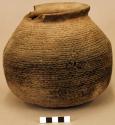 Jar, incised corrugation