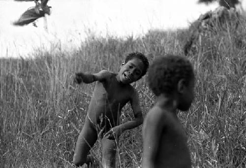 Samuel Putnam negatives, New Guinea; boys playing