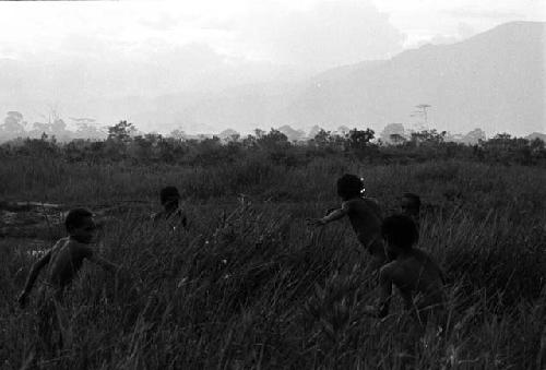 Samuel Putnam negatives, New Guinea; boys playing