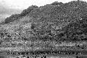 Samuel Putnam negatives, New Guinea; Wittaia army down-shot from the Watibara