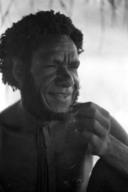 Samuel Putnam negatives, New Guinea; head of Natuwaneke