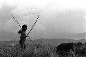 Samuel Putnam negatives, New Guinea; boy herding pigs