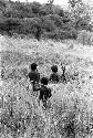 Samuel Putnam negatives, New Guinea; three little children; they are walking near Wuperainma