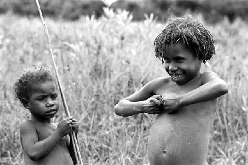 Samuel Putnam negatives, New Guinea; Aku and Yege Asuk's little boy