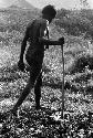 Samuel Putnam negatives, New Guinea; Wali walking outside of Wuperainma I