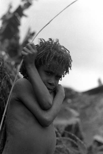 Samuel Putnam negatives, New Guinea; portrait of Aku