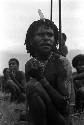 Samuel Putnam negatives, New Guinea; portrait of a warrior