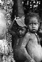 Samuel Putnam negatives, New Guinea; 3 children look at the camera