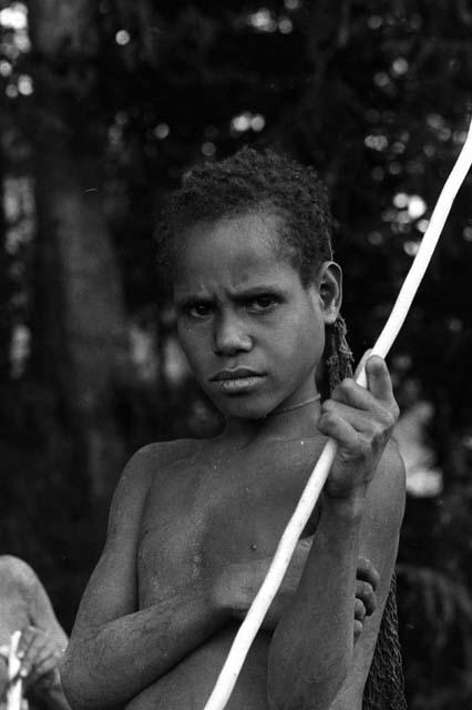 Samuel Putnam negatives, New Guinea; portrait of a young girl