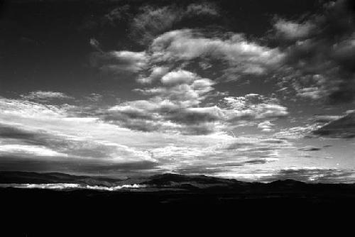 Samuel Putnam negatives, New Guinea; scenic shot; towards the west; high in the Tukumba