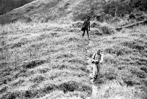 Samuel Putnam negatives, New Guinea; MR on his way to Lokoparek