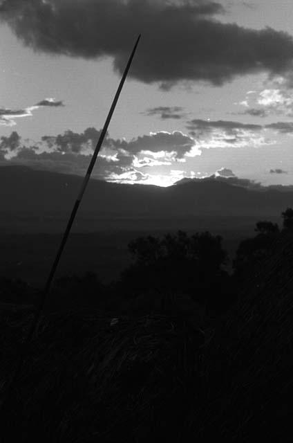 Samuel Putnam negatives, New Guinea; scenic shot; late in the evening