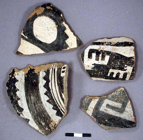 Ceramic rim and body sherds