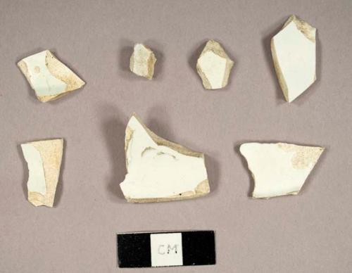 Whiteware and ironstone sherds