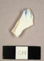 Blue feather-edged pearlware sherd