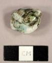 Glass slag fragment, possibly melted