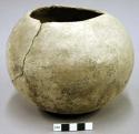 Plain gray pottery seed bowl